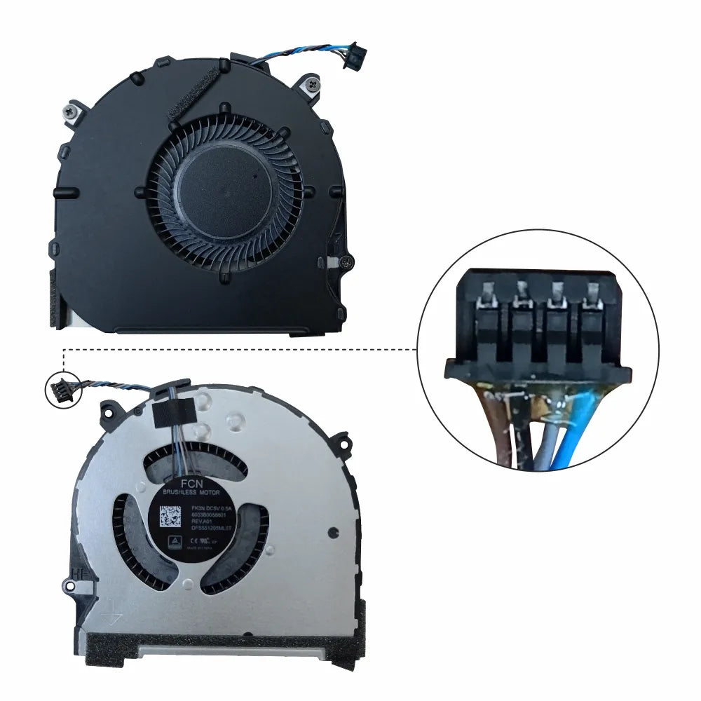 LappyPower Laptop CPU Cooling Fan for HP ProBook 640 G4 640 G5 Series (4 Pin)