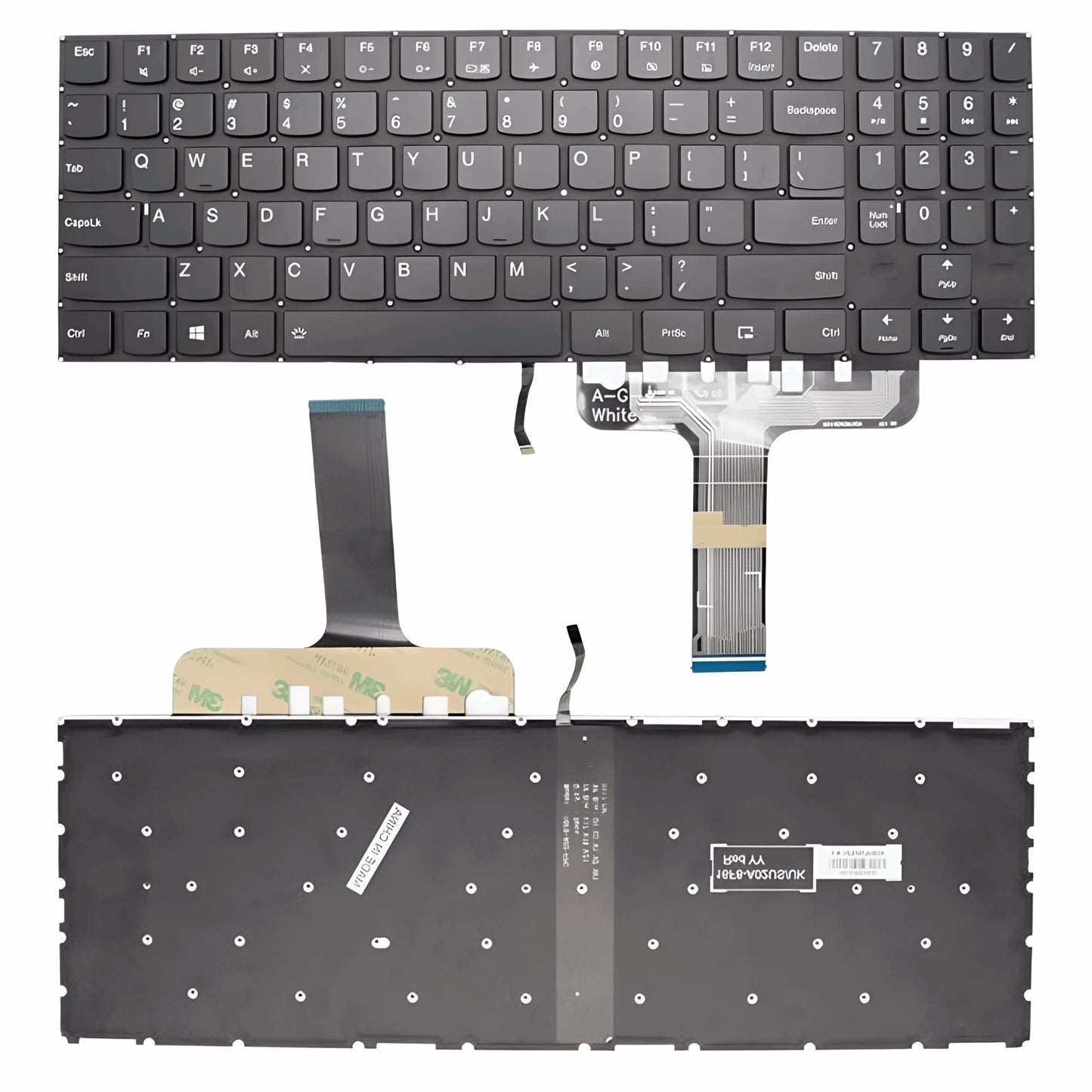 LappyPower Laptop Keyboard for Lenovo LEGION Y520-15, Y530-15ICH, Y540-15IRH Black with Backlit