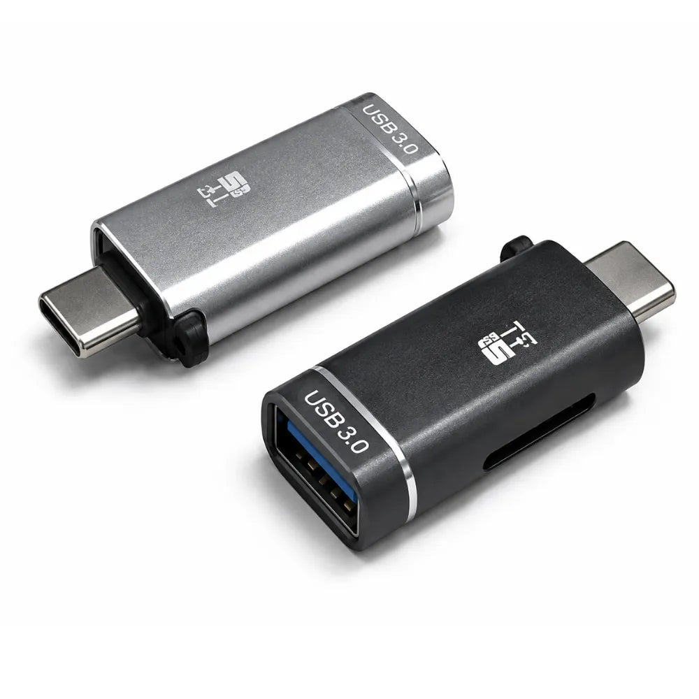 LappyPower USB-C to USB 3.0 & TF 2.0 Card Reader Adapter – 5Gbps Aluminum Hub
