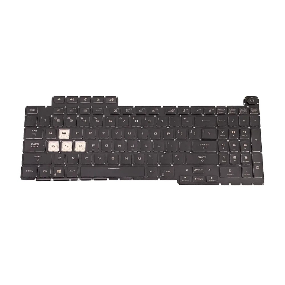 LappyPower Laptop Keyboard for Asus Rog Strix G17 G713 G713Q G713Rx G713Rs G713Rc Black with RGB Backlit