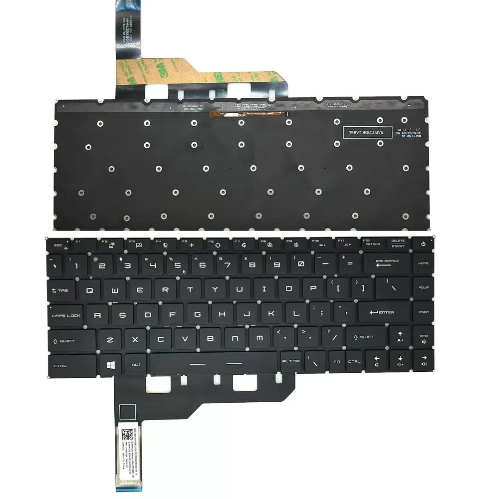 LappyPower Laptop Keyboard for MSI Stealth GS66 GE66 MS-1541 MS-1542 Black with Backlit