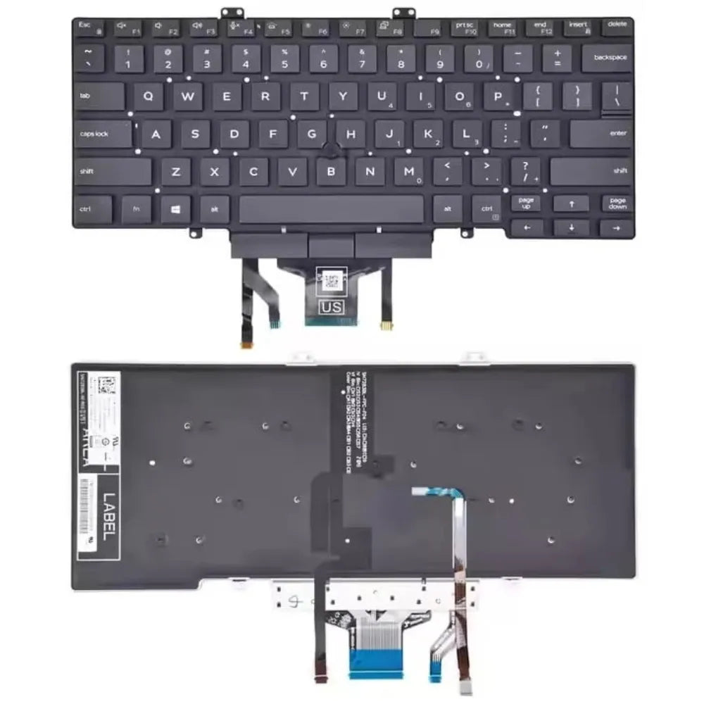 LappyPower Laptop Keyboard compatible for Dell Latitude 5400 5401 5410 Black with Trackpad and Backlight