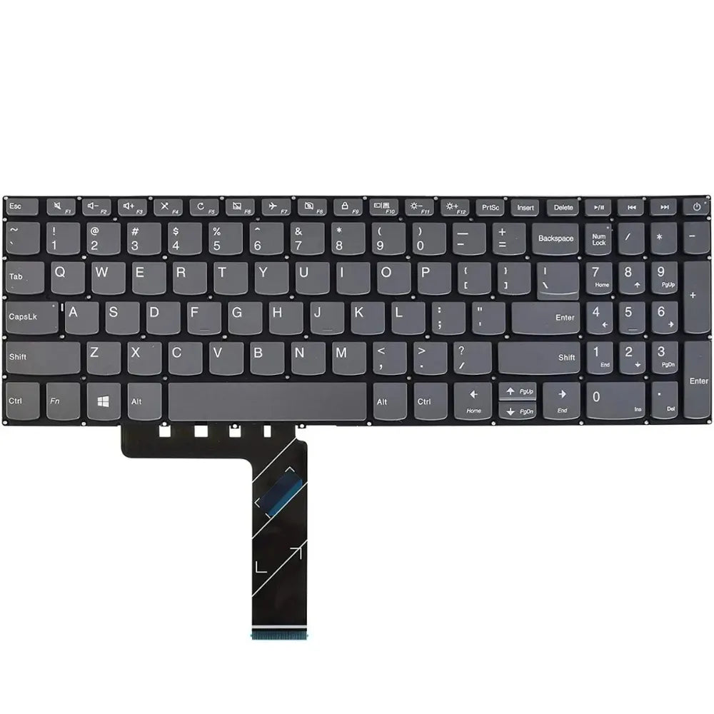 LappyPower Laptop Keyboard for Lenovo IdeaPad 320-15ISK, 330-15ARR, 320-15ABR, 330-17ICH Series Gray