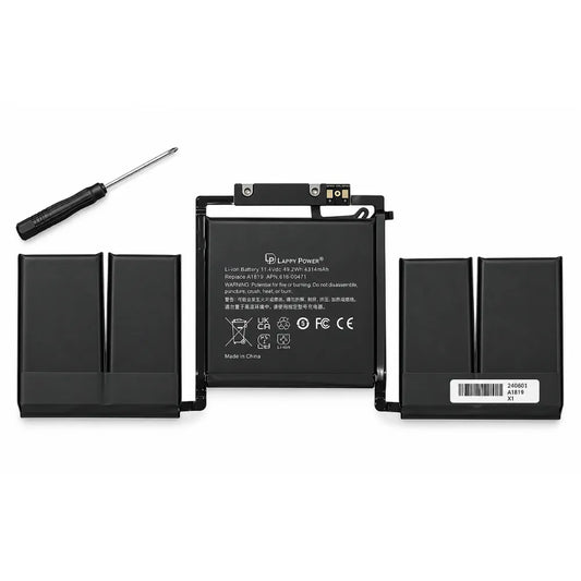 LappyPower Compatible Battery for Apple A1706, A1819 - Apple MacBook Pro 13" A1706 Late 2016, Mid 2017 Models (4314mAh, 4-Cell)