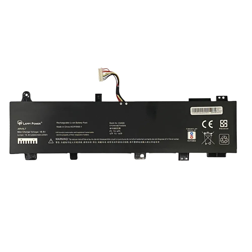LappyPower Compatible Battery for Asus C41N1906 Long Cable