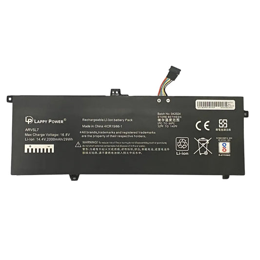 LappyPower Compatible Battery for LENOVO L18M6PD1, L18C6PD1 - Lenovo ThinkPad X390, X395, X13 Gen 1 Laptops (3900mAh, 6-Cell)