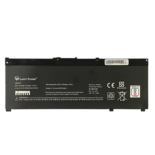 LappyPower Compatible Battery for HP SR04, SR03XL, SR04XL - HP Omen 15-CE, Gaming Pavilion 15-CX0000NK Laptops (3000mAh, 4-Cell)