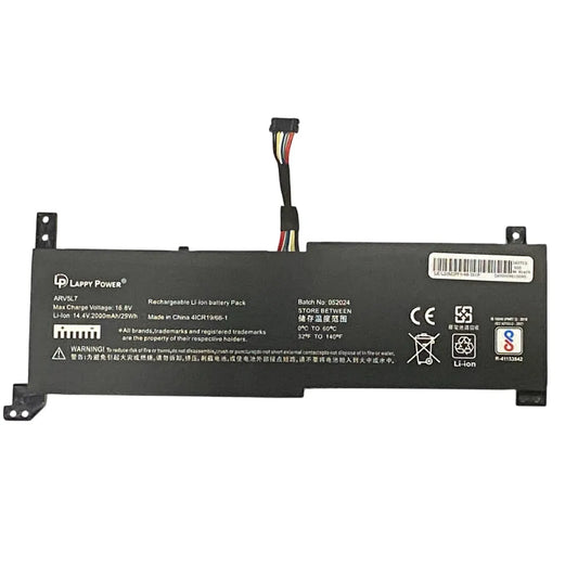 LappyPower Compatible Battery for LENOVO L20C2PF0, L20M2PF0 - Lenovo IdeaPad 3-14ITL6, 3-15ITL6, 3-17ITL6, 3-14ALC6 Series Laptops (4650mAh, 2-Cell)
