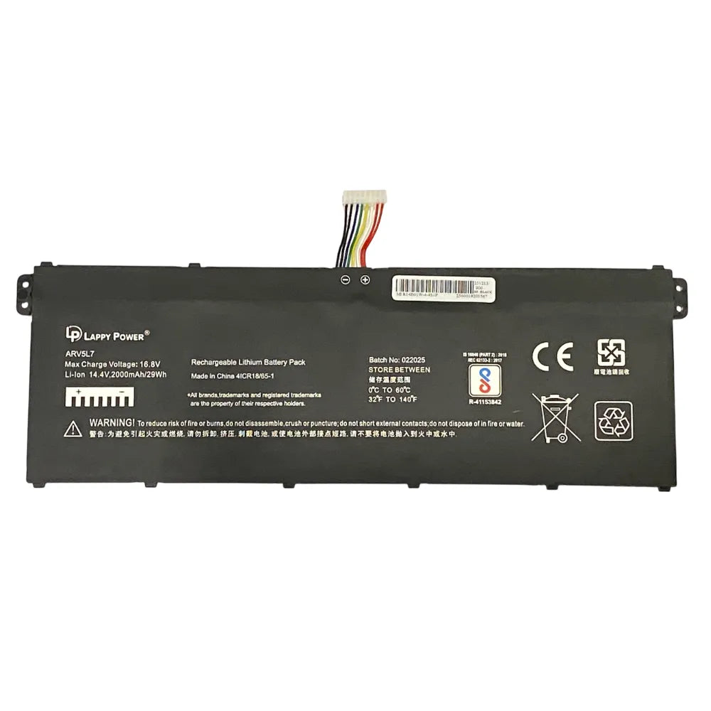 LappyPower Compatible Battery for M1 R14B01W