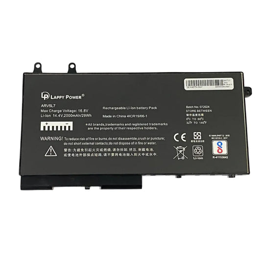 LappyPower Compatible Battery for DELL 1V1XF / LATITUDE 5310 R8D7N