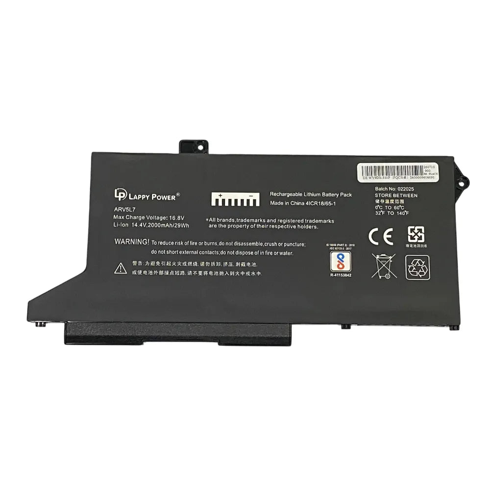 LappyPower Compatible Battery for DELL WY9DX - Dell Precision 3560, Latitude 5520, Latitude 5420 Laptops (3200mAh, 3-Cell)