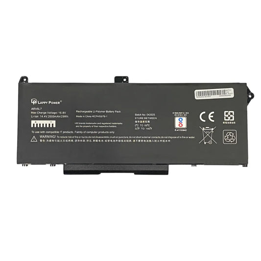 LappyPower Compatible Battery for DELL RJ40G - Dell Latitude 5420, 5520, Precision 3560 Laptops (3600mAh, 4-Cell)
