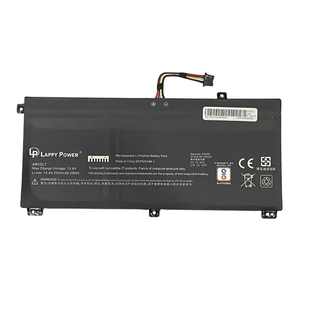 LappyPower Compatible Battery for LENOVO 45N1742 - Lenovo ThinkPad T550, T560, W550S, P50S Series Laptops (3900mAh, 3-Cell)