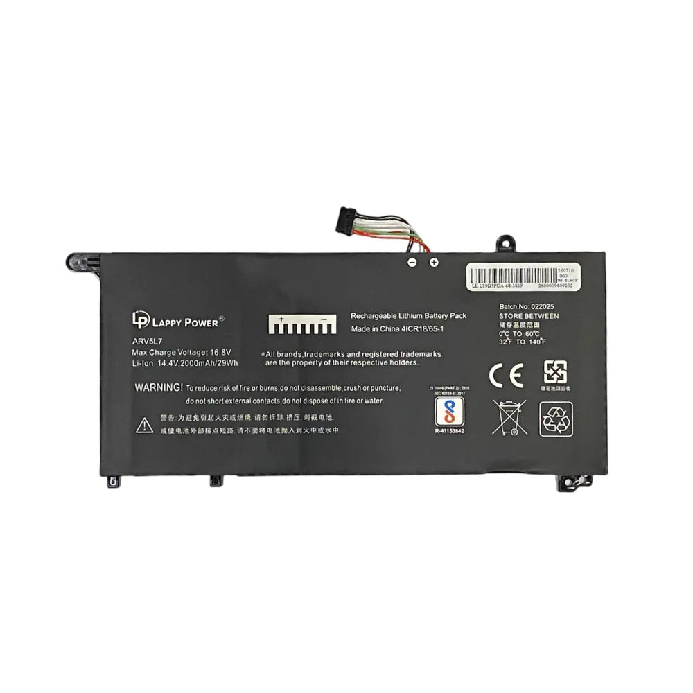 LappyPower Compatible Battery for LENOVO L19D3PDA - Lenovo ThinkBook 14 G2, G3, G4 Series Laptops (3000mAh, 3-Cell)