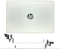 LappyPower LCD Back Cover ABH for HP 15-DW 15S-DY 15S-DU 15-GW (With Hinge and Front Bezel) (Silver)