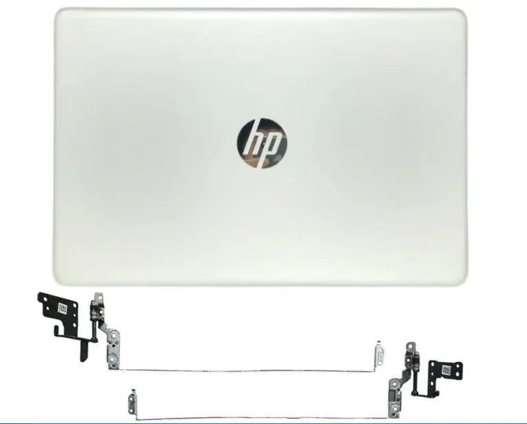 LappyPower LCD Back Cover ABH for HP 15-DW 15S-DY 15S-DU 15-GW (With Hinge and Front Bezel) (Silver)