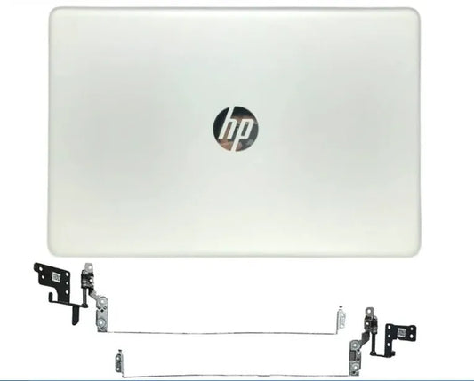 LappyPower LCD Back Cover ABH for HP 15-DW 15S-DY 15S-DU 15-GW (With Hinge and Front Bezel) (Silver)