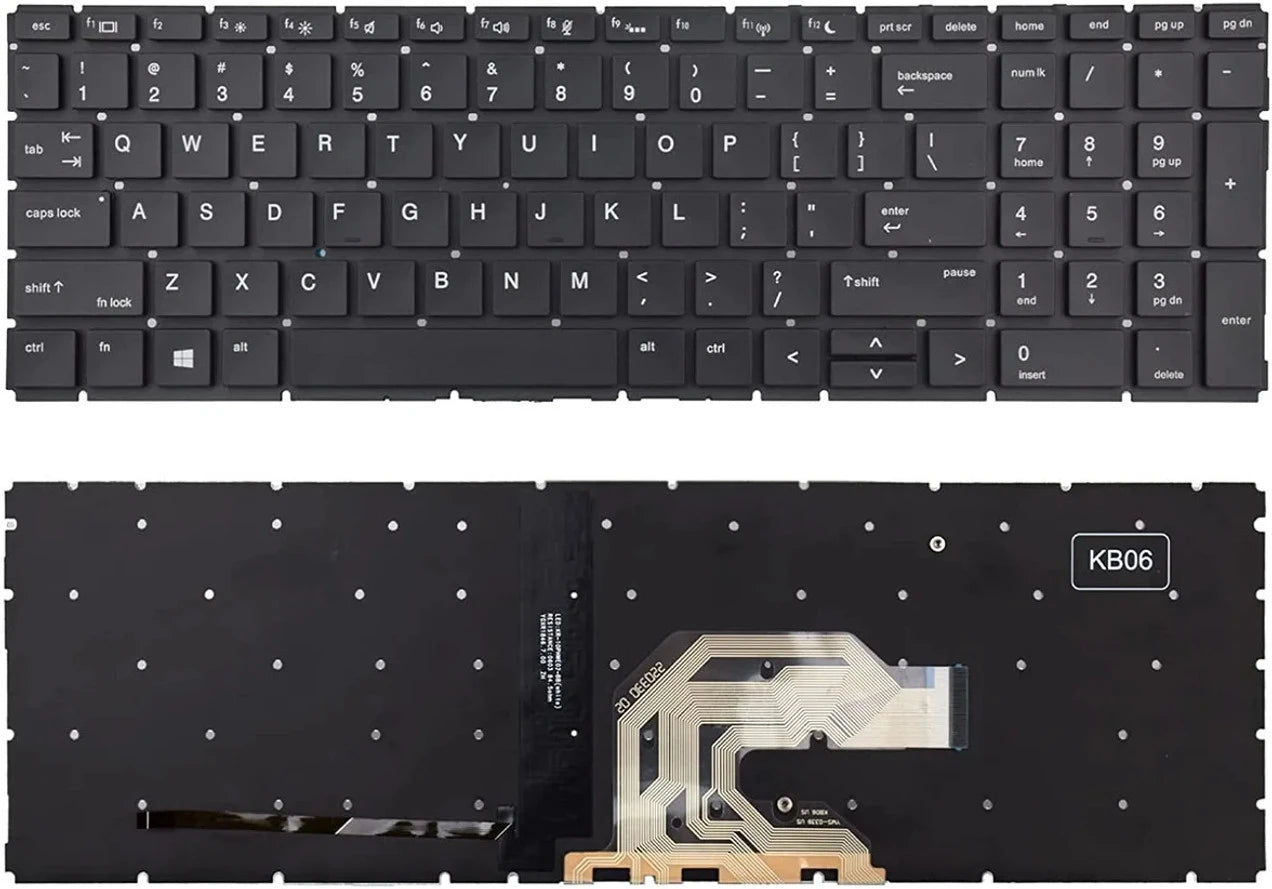 LappyPower Laptop Keyboard compatible for HP ProBook 450 G6 450 G7 455 G6 455R G6 455 G7 Series Black with Backlight