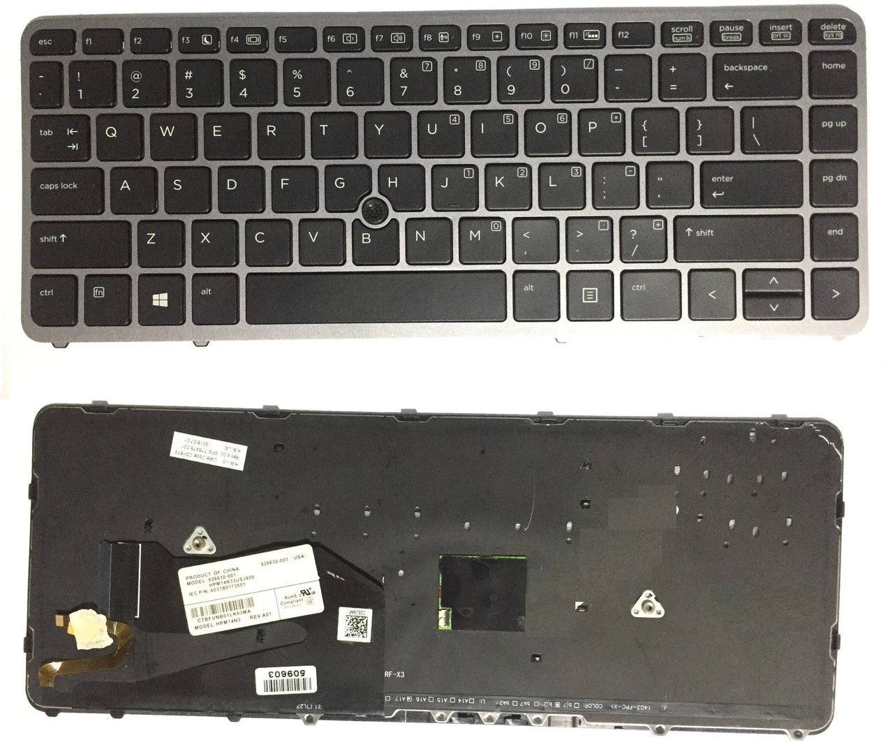 LappyPower Laptop Keyboard compatible for HP EliteBook 840 G1 (WITH TRACKBALL AND BACKLIGHT)