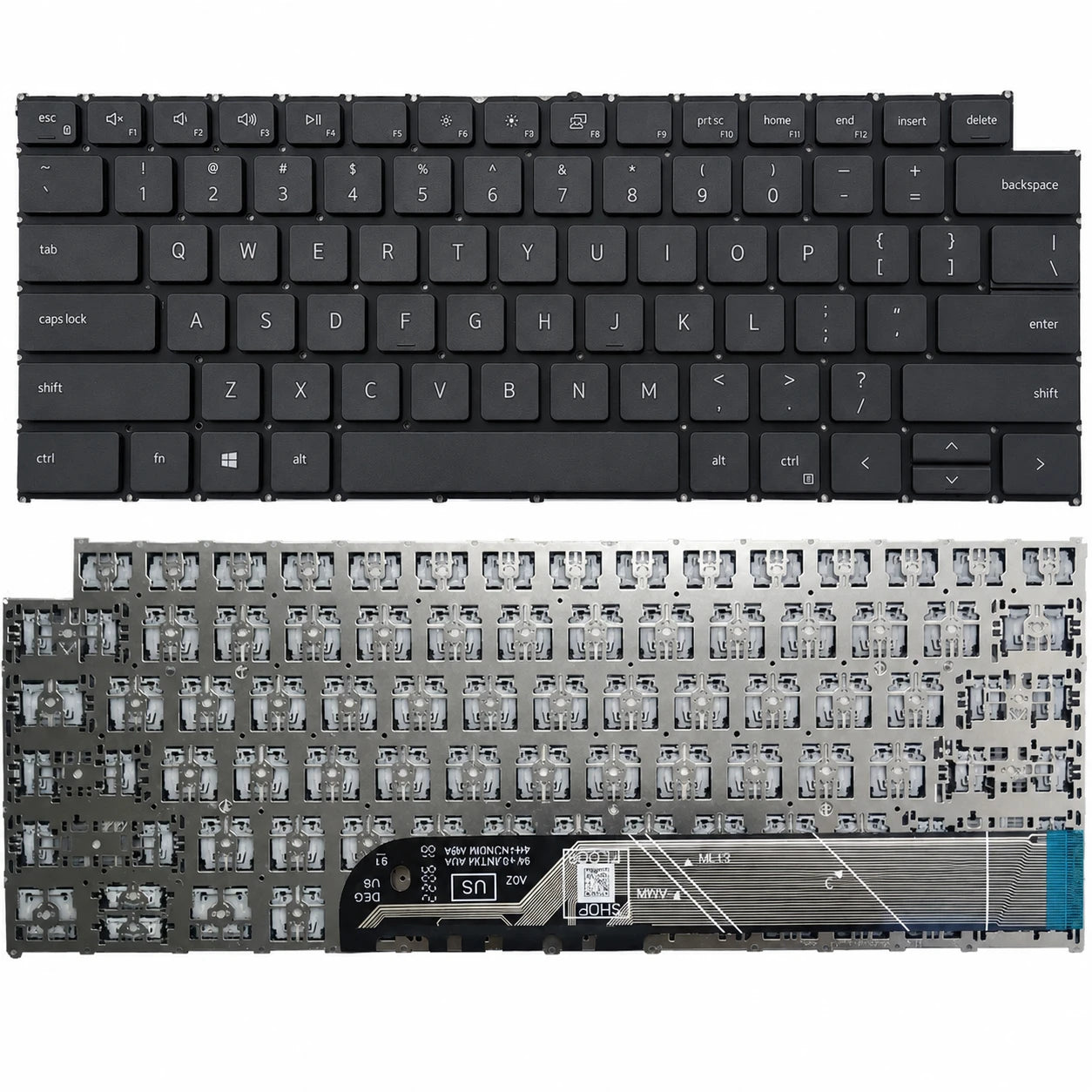 LappyPower Laptop Keyboard compatible for Dell Latitude 3320 3330 3420 3430 P144G P144G001 Black without Backlight