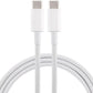 LappyPower White USB Type-C Male To USB Type-C Male (1.5 Meter) Fast Charging & Data Cable Cord