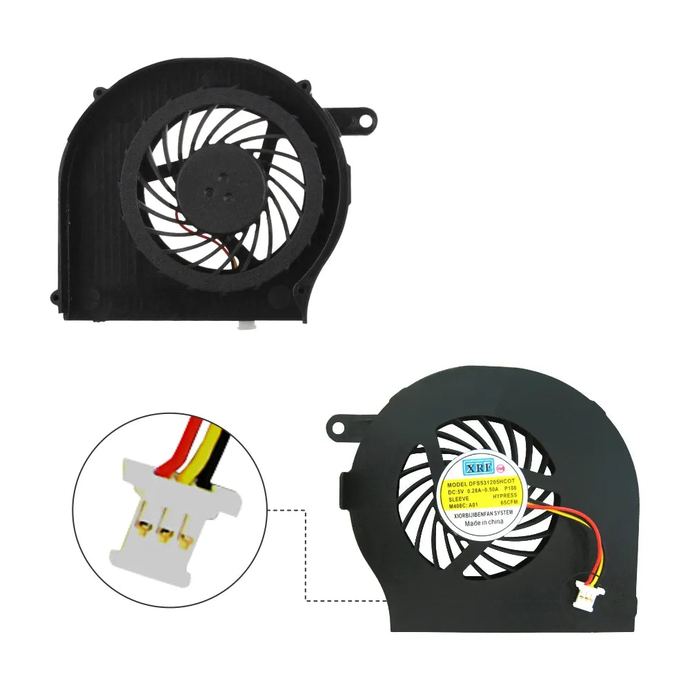 LappyPower Laptop CPU Cooling Fan for HP Compaq CQ72 G72 Series (3 Pin)