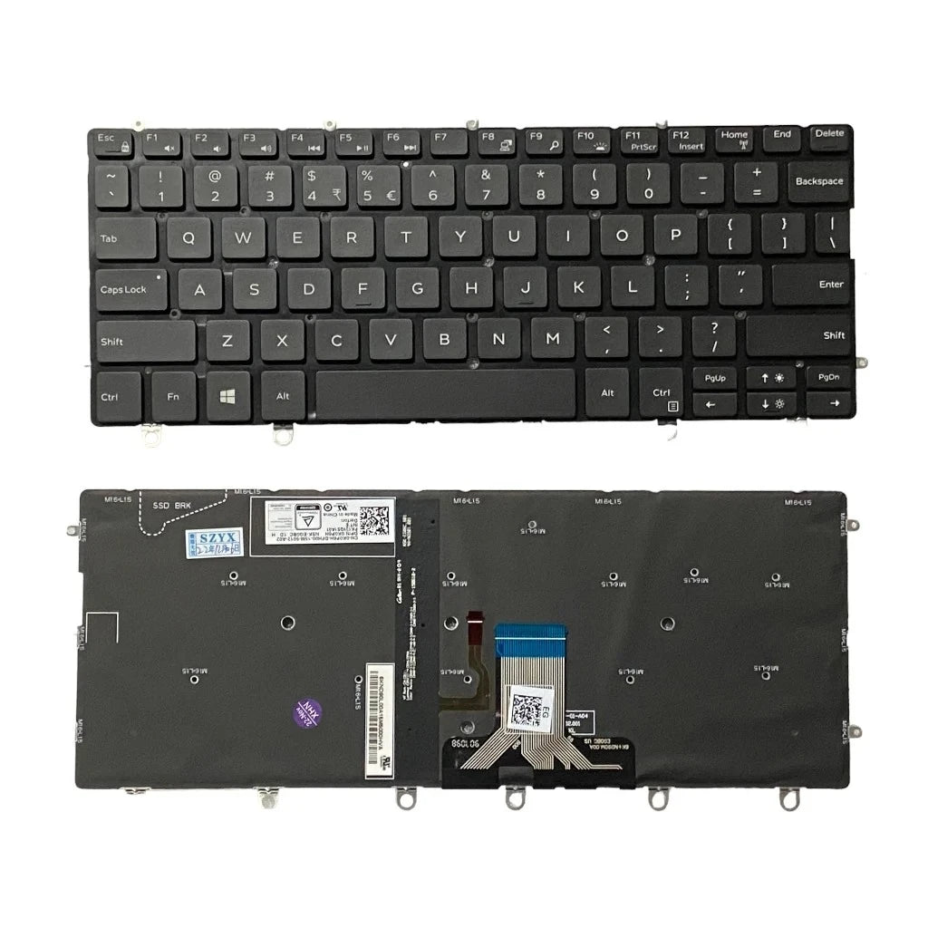 LappyPower Laptop Keyboard compatible for Dell XPS 13 9365 XPS13 PK131QS1A00 PK131QS1A01 NSK-EG0BC with Backlight