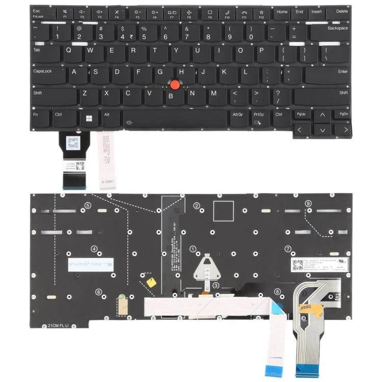 LappyPower Laptop Keyboard for Lenovo ThinkPad T14s Gen 2 with Backlit and Mouse