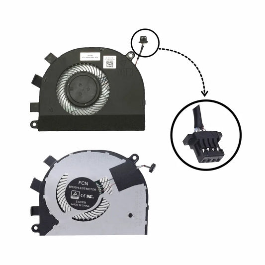 LappyPower Laptop CPU Cooling Fan for Dell Latitude 3400 3500 Dell Inspiron 5481 5584 Series (4 Pin)