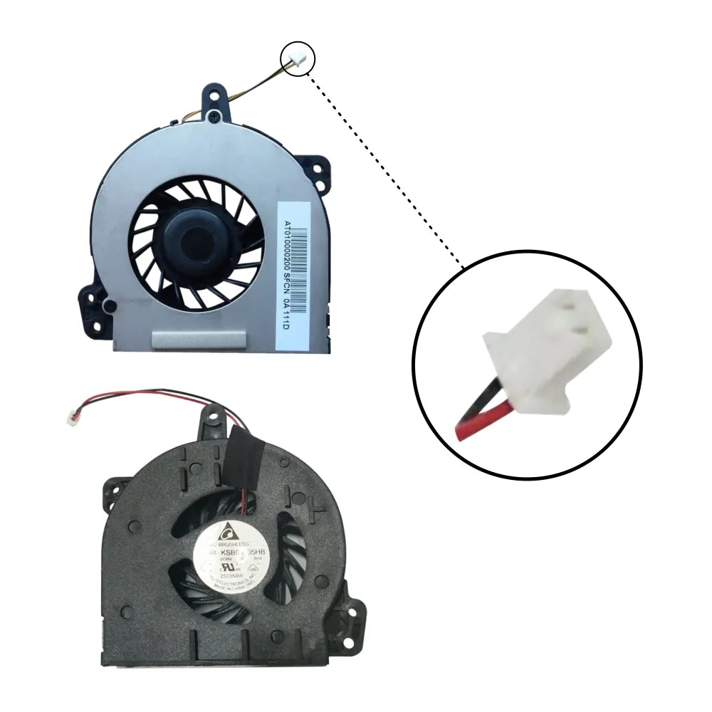 LappyPower Laptop CPU Cooling Fan for HP Compaq C700 Notebook 500 520 530 Series (2 Pin)