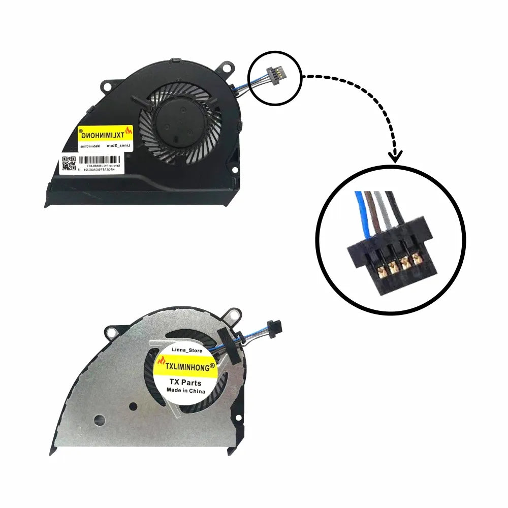 LappyPower Laptop CPU Cooling Fan for HP Pavilion 14-CE 14-CE1004TX 14-CE1006TX 14-CE0008CA 14-CE0010CA 14-CE0064ST Big Series (4 Pin)