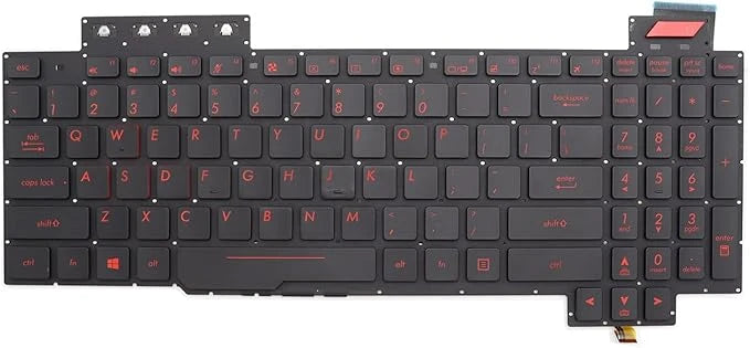 LappyPower Laptop Keyboard for ASUS FX503 FX503V FX503VM FX503VD with Red Backlit