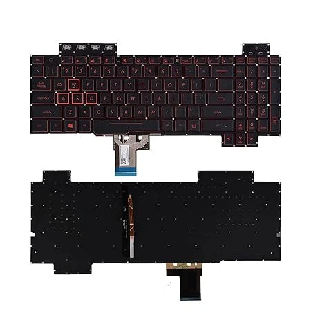 LappyPower Laptop Keyboard for Asus TUF Gaming FX504, FX504GD, FX505, FX705 with Backlit (8 Pin Connector)