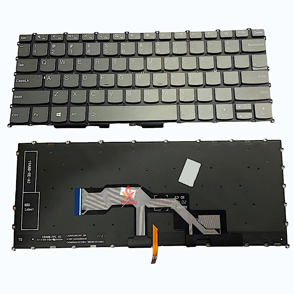 LappyPower Laptop Keyboard for Lenovo IdeaPad S540-13 S540-13API S540-13ARE S540-13IML S540-13ITL Gray with Backlit