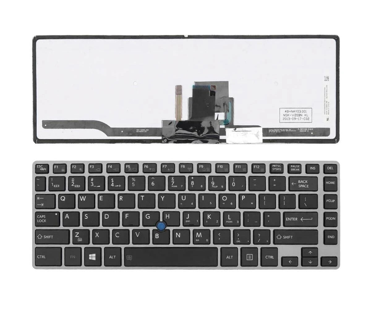 LappyPower Laptop Keyboard for Toshiba Tecra Z40-A Z40T-A with Backlit and Mouse