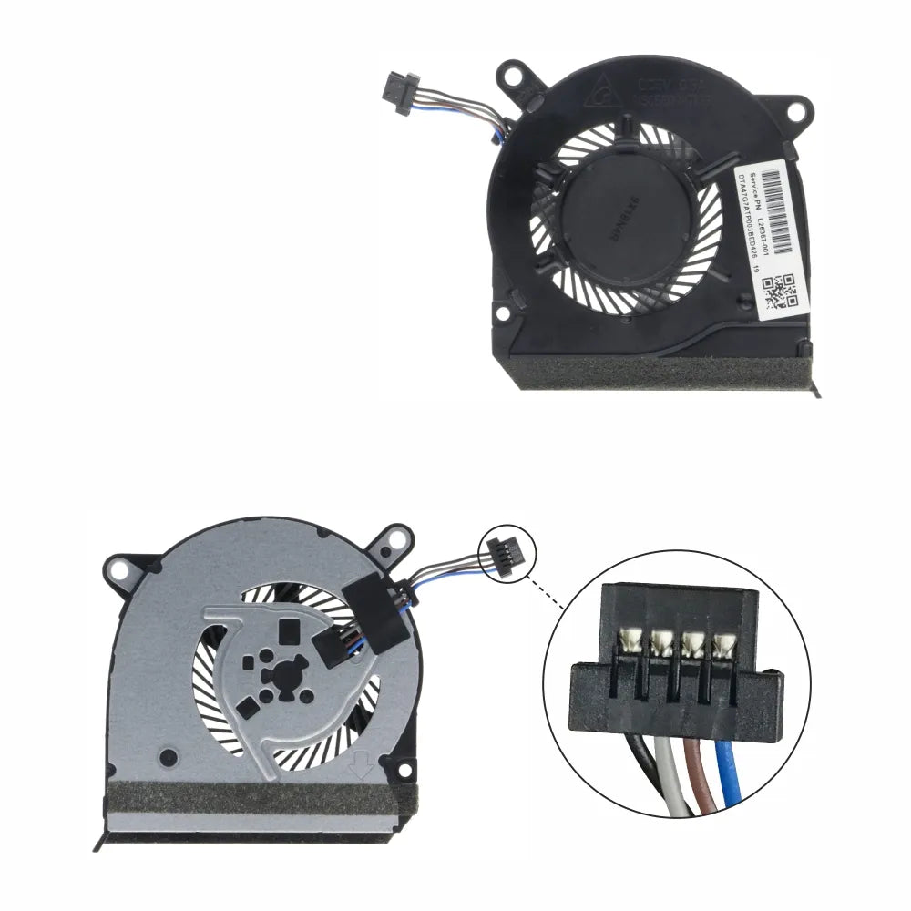 LappyPower Laptop CPU Cooling Fan for HP Pavilion 14CE Small (4 Pin)