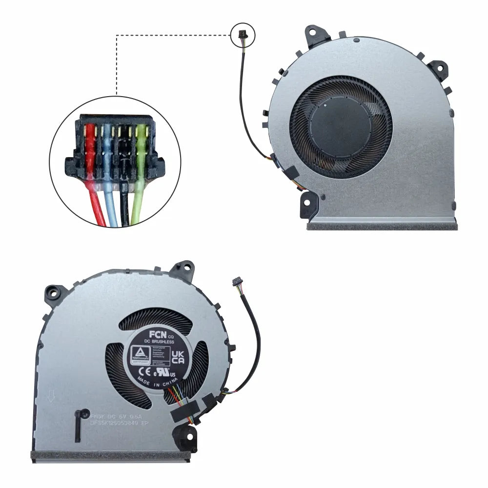 LappyPower Laptop CPU Cooling Fan for Asus F515 X415 X515 Series (4 Pin)