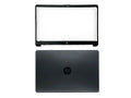 LappyPower LCD Back Cover ABH for HP 15S-DU 15S-DR 15S-DY 15-DW (With Hinge and Front Bezel) (Black)