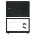 LappyPower LCD Back Cover ABH for ACER ASPIRE E5-523 553 E5-575 E5-576 E5-576G (With Hinge and Front Bezel) (Black)