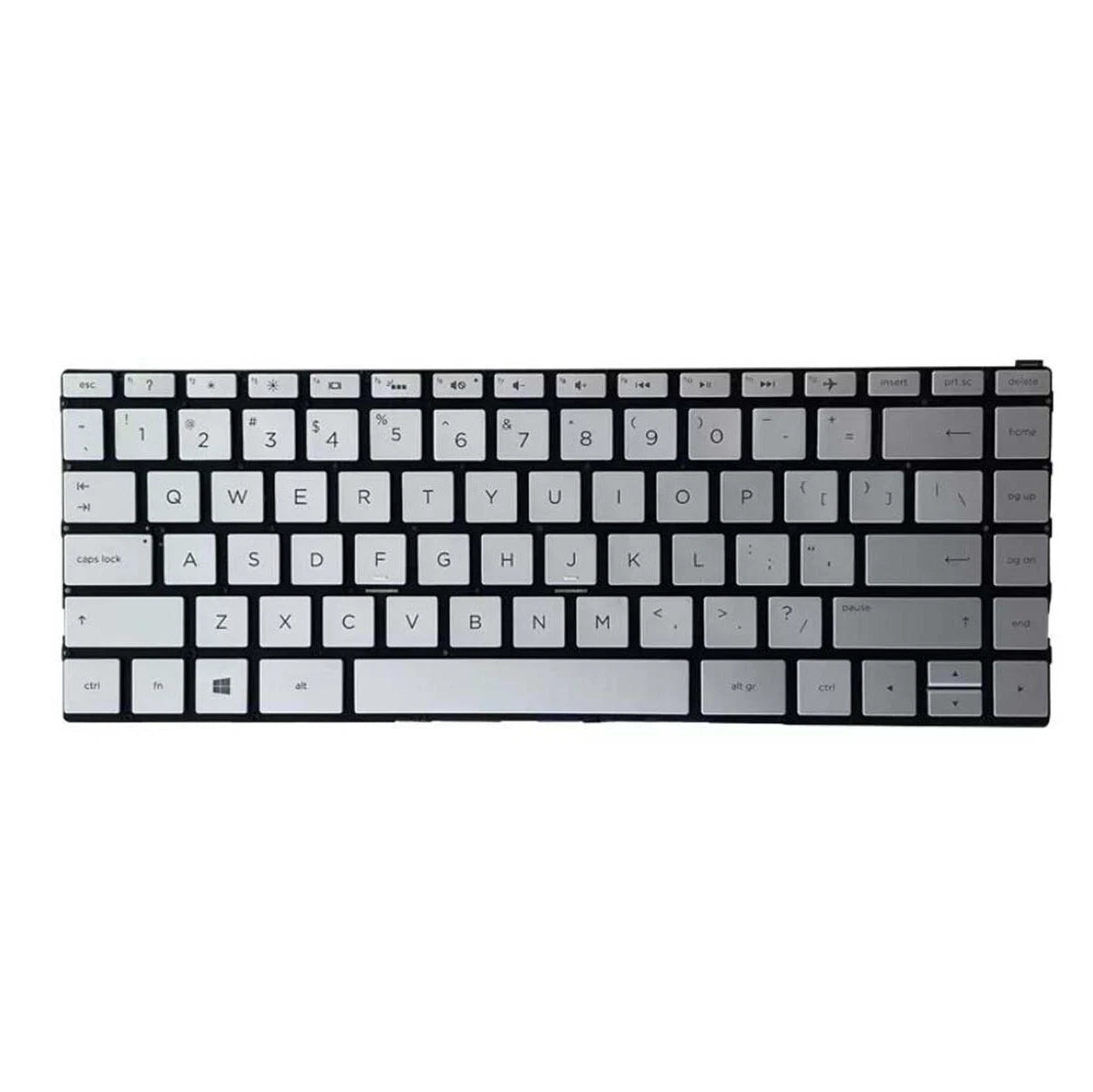 LappyPower Laptop Keyboard compatible for HP Spectre X360 13-AP 13-AP0047 13-AP0084TU TPN-Q212 (Silver with Backlight)