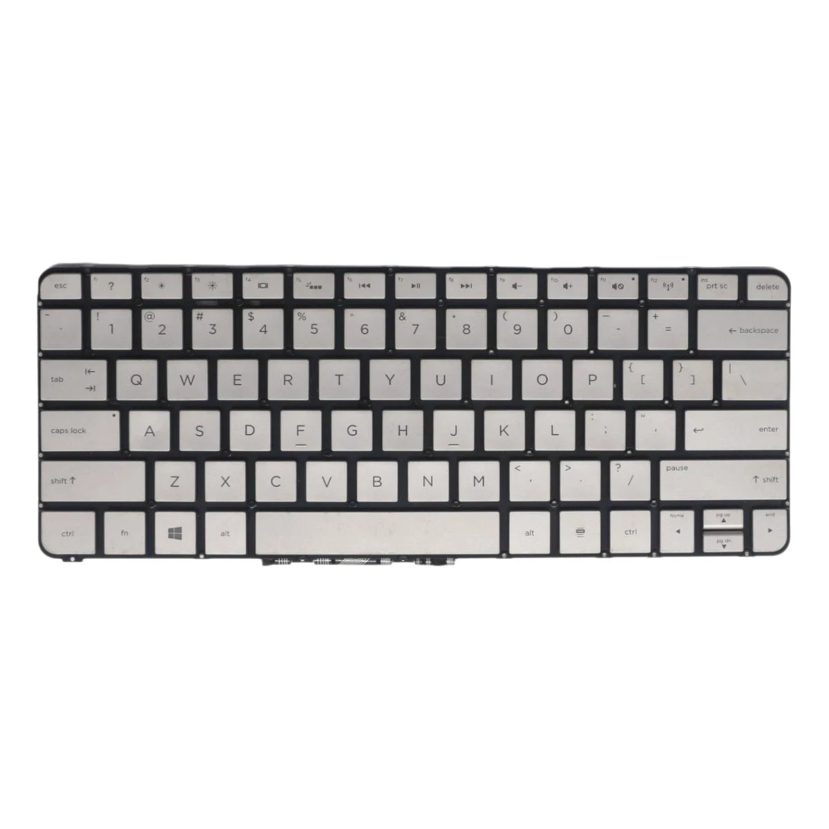LappyPower Laptop Keyboard compatible for HP Spectre 13-3000 13T-3000 13-3000EA (Silver with Backlight)