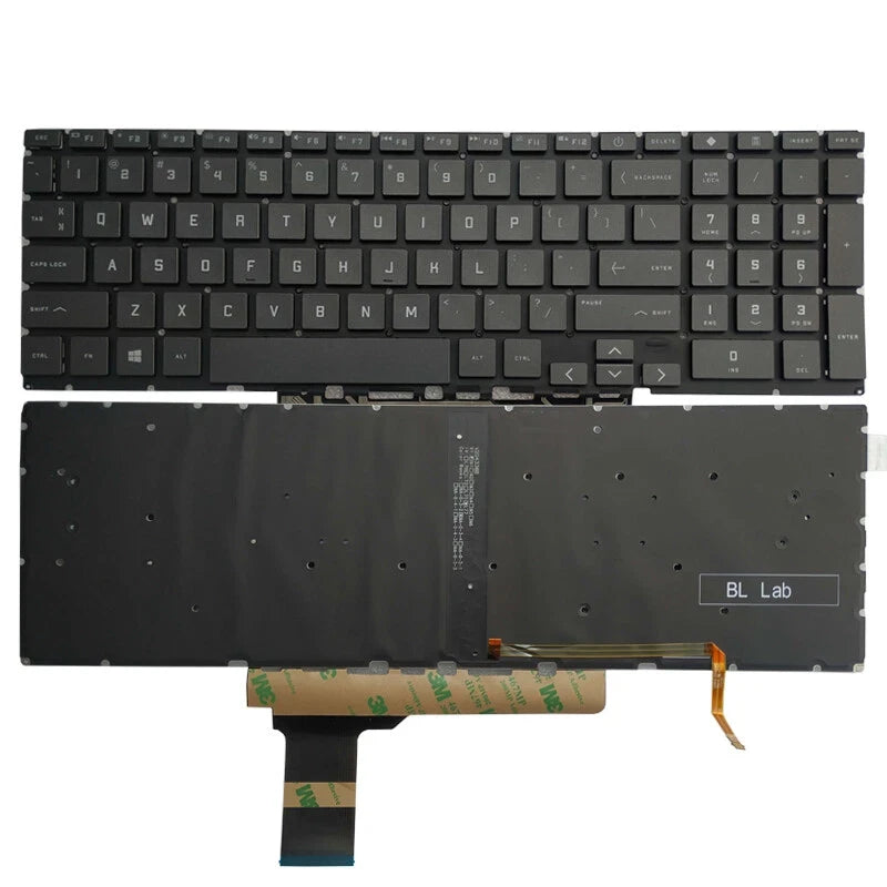 LappyPower Laptop Keyboard compatible for HP VICTUS 16-D 16-E 16T-D TPN-Q263 TPN-Q264 (Gray with Backlight)