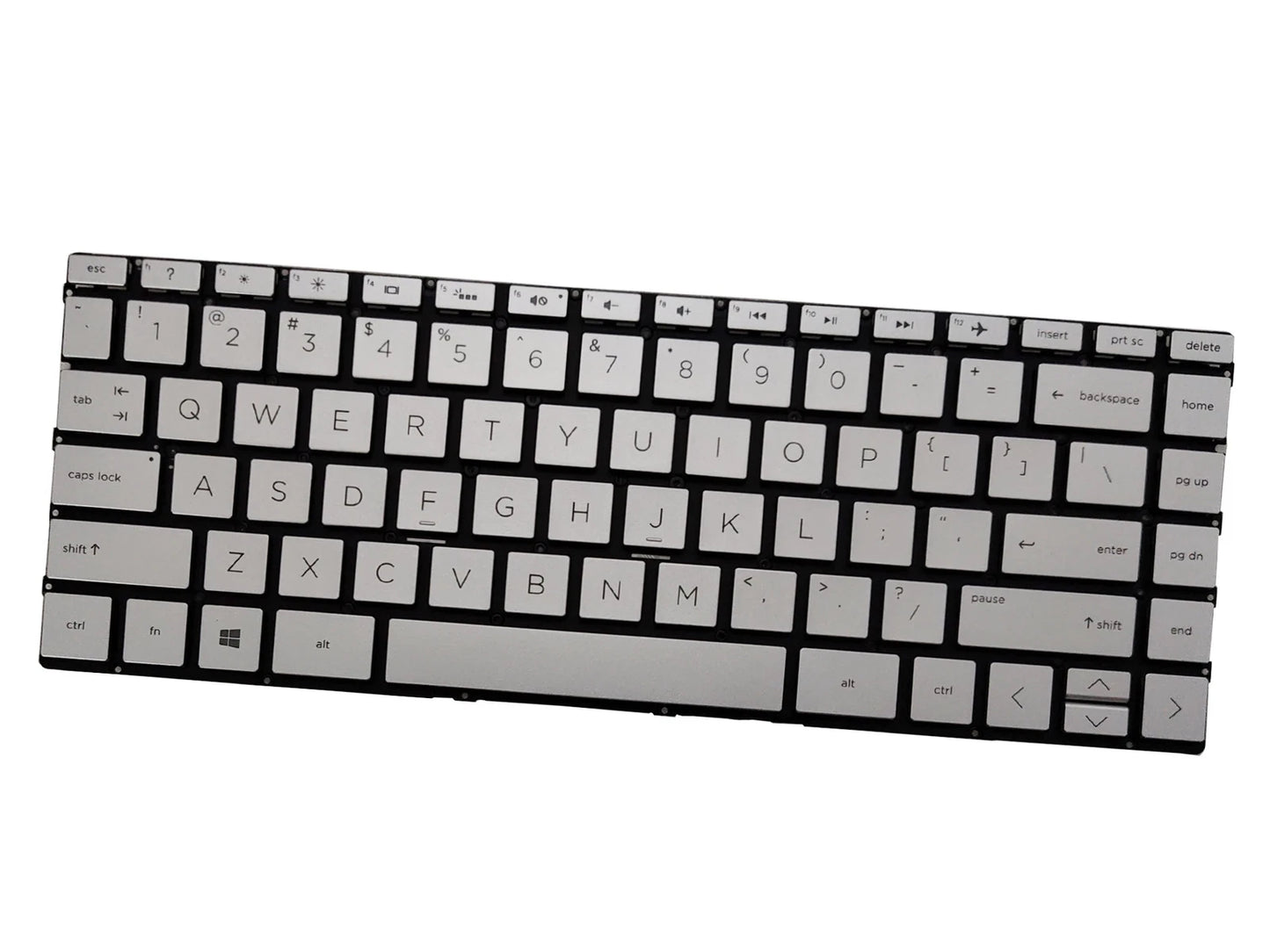 LappyPower Laptop Keyboard compatible for HP 13-AC 13-W 13-AP 13-AE 13-AD 13-AQ 13-AG 13-AH 13-BF Silver with Backlight