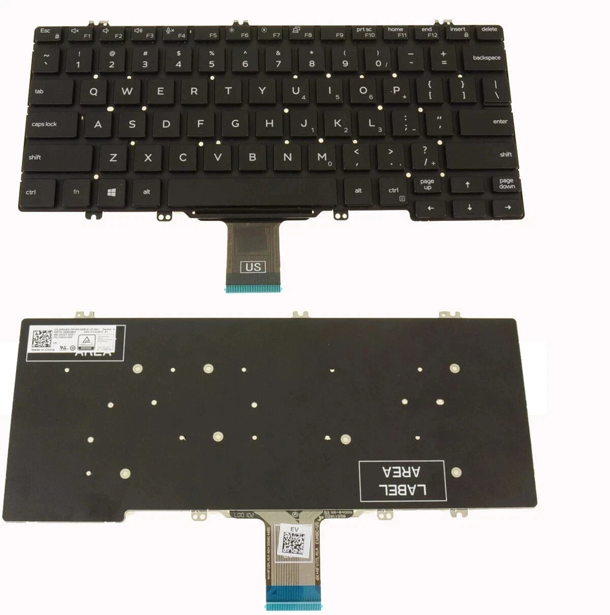LappyPower Laptop Keyboard compatible for Dell Latitude 7300 5300 2-in-1 09N8M