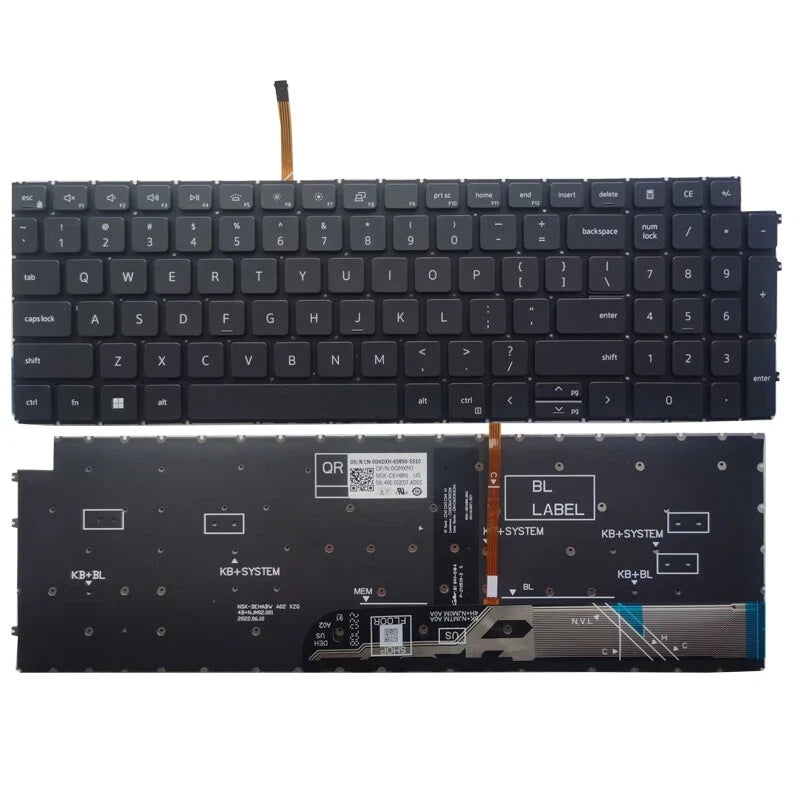 LappyPower Laptop Keyboard compatible for Dell Inspiron 15 3510 3511 P112F 3515 3525 3530 3535 Latitude 3520 Black with Backlight