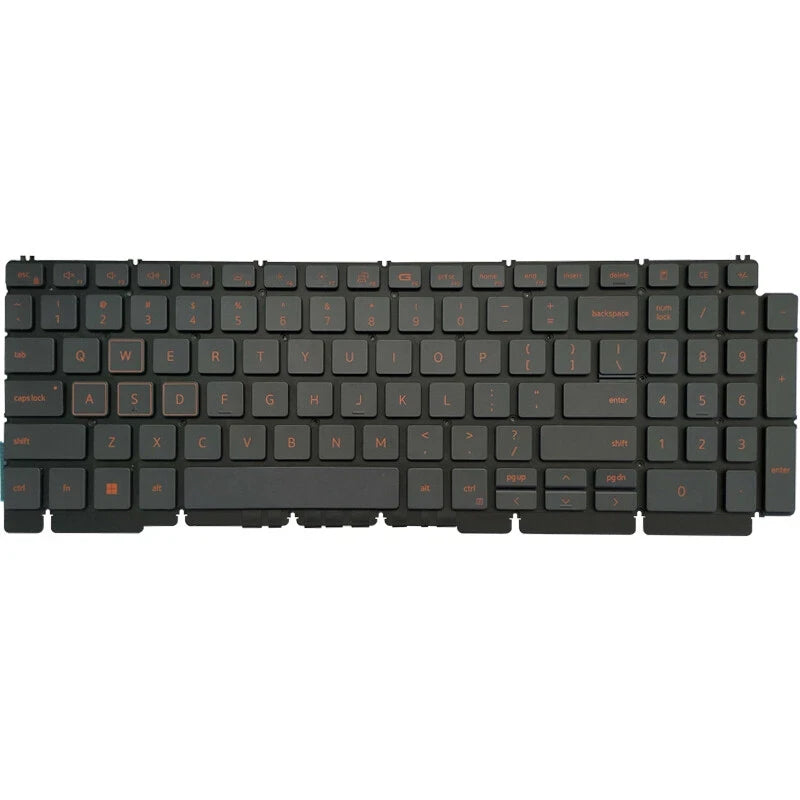 LappyPower Laptop Keyboard compatible for DELL G15 5510 5511 5515 5520 Red keys with Backlight