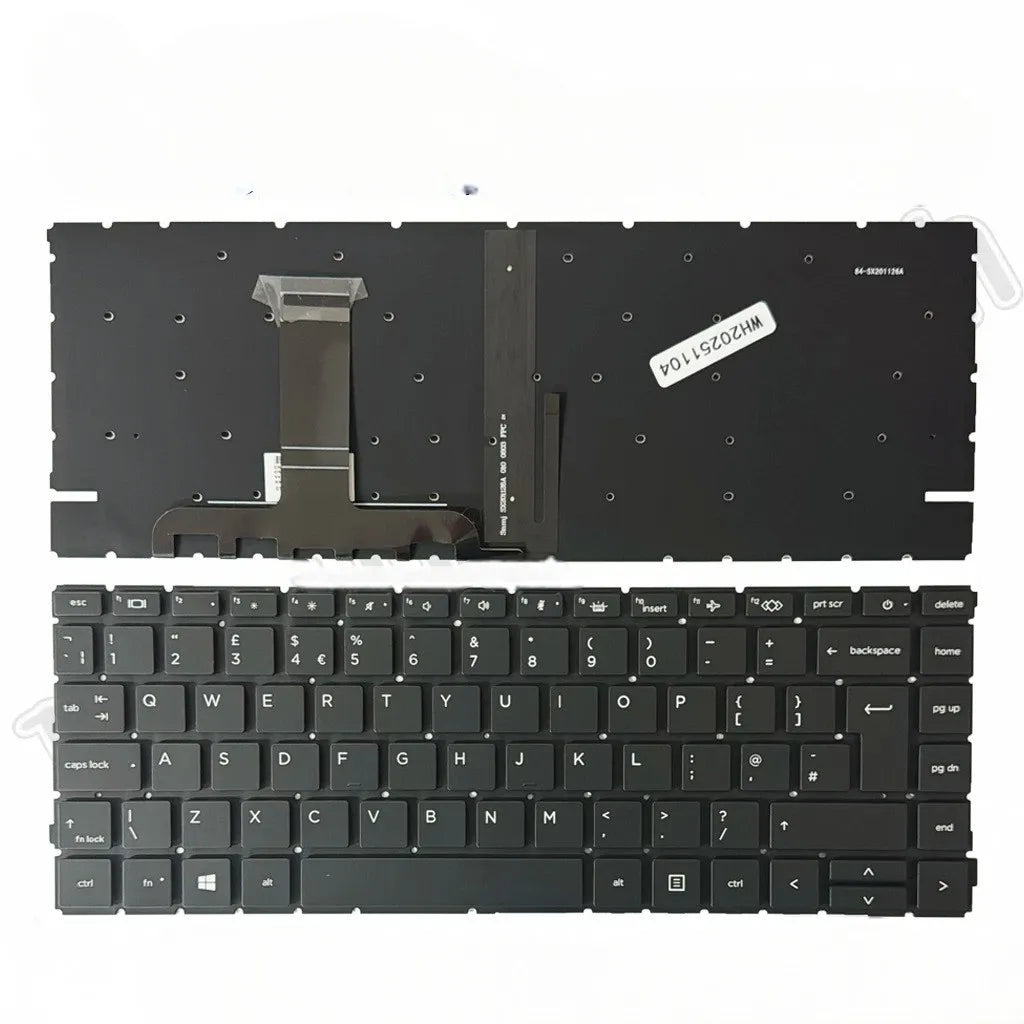 LappyPower Laptop Keyboard compatible for HP ProBook 445 G8 G9 445R G8 440 g8 g9 (UK Big enter with Backlight)