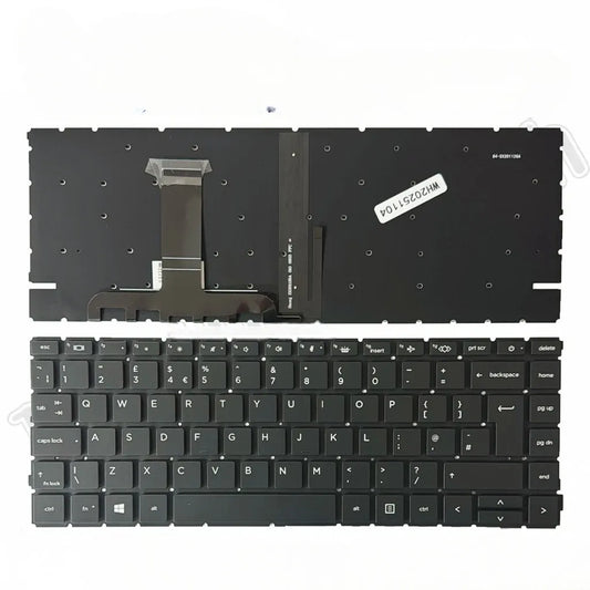 LappyPower Laptop Keyboard compatible for HP ProBook 445 G8 G9 445R G8 440 g8 g9 (UK Big enter with Backlight)