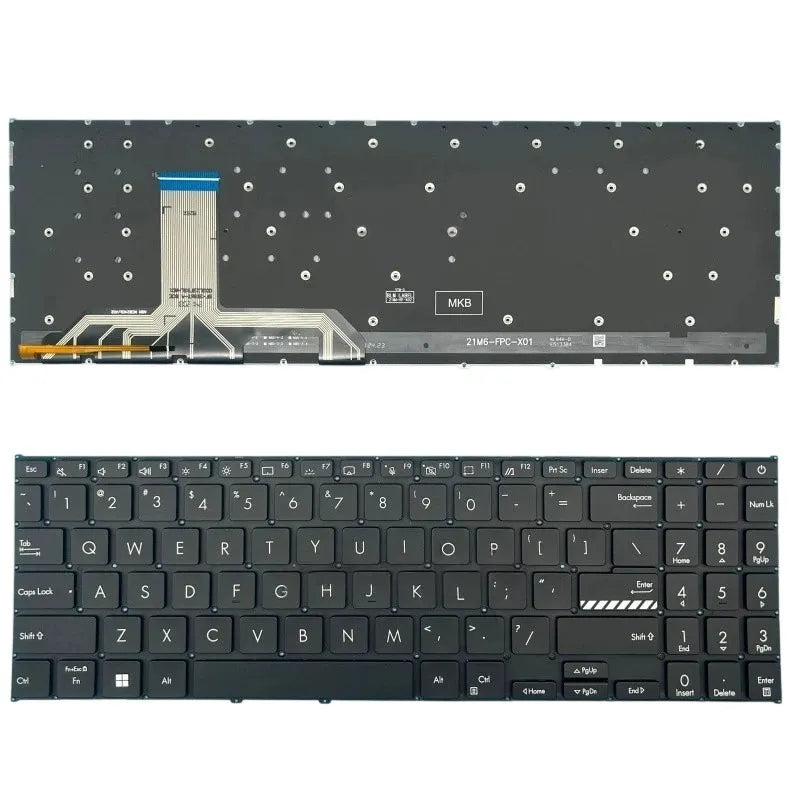 LappyPower Laptop Keyboard for ASUS VIVOBOOK 15 X1502 Black with Backlit