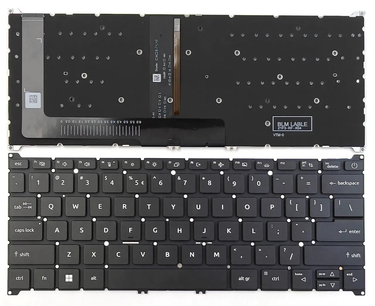 LappyPower Laptop Keyboard compatible for Acer Aspire A314-23M A314-23P A314-36 A314-36M A314-36P Series Black with Backlight